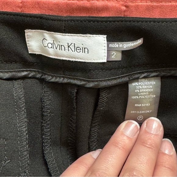 Calvin Klein Black Straight Leg Pants - Picture 5 of 5